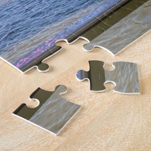 Pont des Arts on Valentijnsdag - Parijs, Frankrijk Legpuzzel (Zijkant)