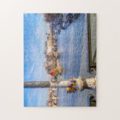 Pont des Arts on Valentijnsdag - Parijs, Frankrijk Legpuzzel (Verticaal)