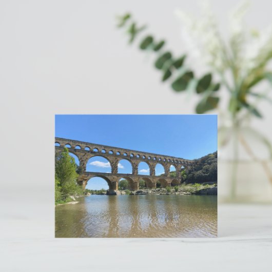 Pont du Gard, Frankrijk Briefkaart (Staand voorkant)
