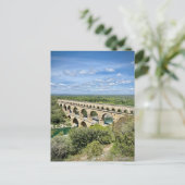 Pont du Gard, Frankrijk Briefkaart (Staand voorkant)