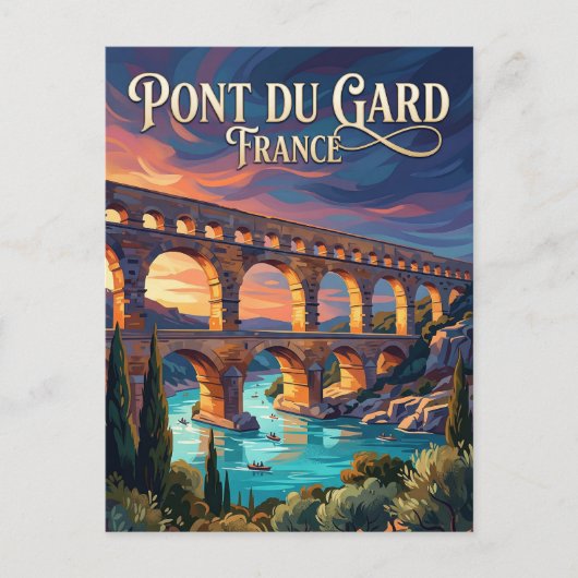 Pont du Gard Frankrijk Briefkaart (Voorkant)