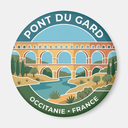 Pont du Gard Frankrijk Magneet (Voorkant)