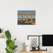 Pont du Gard, Gard, Languedoc Roussillon, Frankrij Poster (Thuiskantoor)