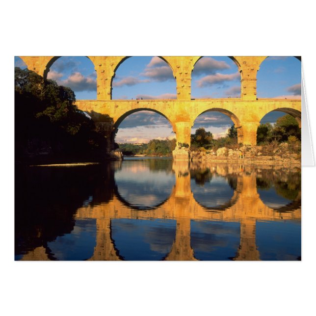 Pont du Gard, Gardon River, Gard, Languedoc, (Voorkant Horizontaal)