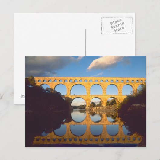 Pont du Gard, Gardon River, Gard, Languedoc, Briefkaart (Voorkant / Achterkant)