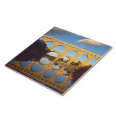 Pont du Gard, Gardon River, Gard, Languedoc, Tegeltje (Zijkant)