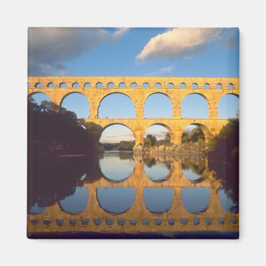 Pont du Gard, Gardon rivier, Gard, Languedoc, Magneet (Voorkant)