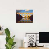 Pont du Gard, Gardon rivier, Gard, Languedoc, Poster (Thuiskantoor)