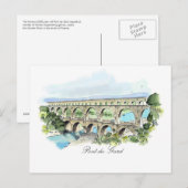 Pont Du Gard-kaart Briefkaart (Voorkant / Achterkant)