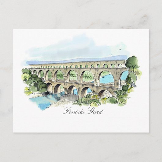 Pont Du Gard-kaart Briefkaart (Voorkant)