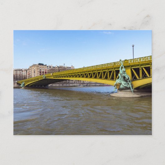Pont Mirabeau over de Seine - Parijs Briefkaart (Voorkant)
