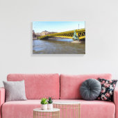 Pont Mirabeau over de Seine - Parijs Canvas Afdruk (Insitu (Woonkamer))