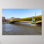 Pont Mirabeau over de Seine - Paris Frankrijk. Poster (Voorkant)