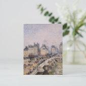 Pont Neuf 2 van Camille Pissarro Briefkaart (Staand voorkant)
