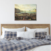 Pont Neuf, Parijs, 1665-69 Canvas Afdruk (Insitu (Slaapkamer))
