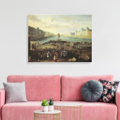 Pont Neuf, Parijs, 1665-69 Canvas Afdruk (Insitu (Woonkamer))