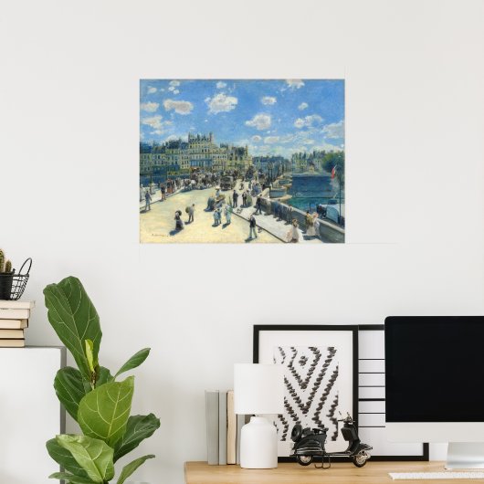 Pont Neuf, Parijs - Auguste Renoir Fine Art Poster (Thuiskantoor)