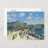 Pont Neuf, Parijs door Renoir Briefkaart (Voorkant / Achterkant)