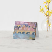 Pont Neuf: PARIJS Notecard Kaart (Gele Bloem)