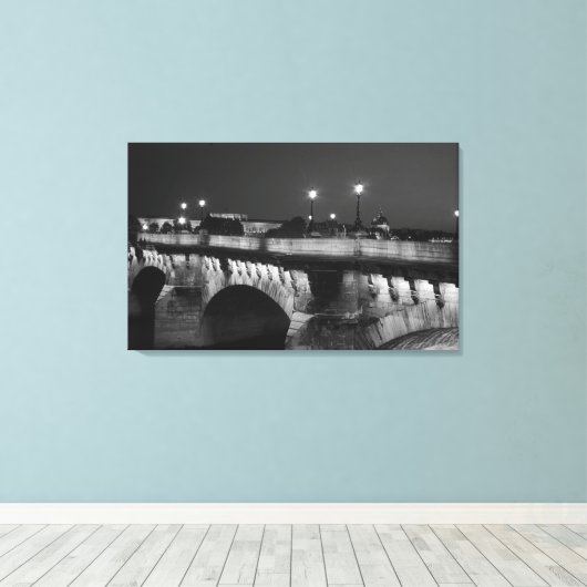 Pont Neuf Paris Canvas Afdruk (Insitu (Houten vloer))