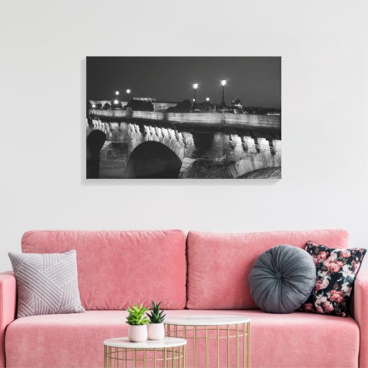 Pont Neuf Paris Canvas Print (Insitu (Woonkamer))