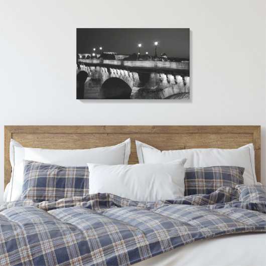 Pont Neuf Paris Canvas Print (Insitu (Slaapkamer))