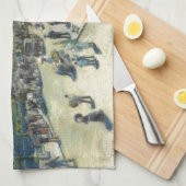 Pont Neuf Paris door Pierre-Auguste Renoir Theedoek (Quarter Fold)