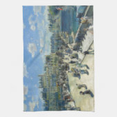 Pont Neuf Paris door Pierre-Auguste Renoir Theedoek (Verticaal)