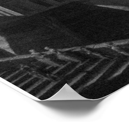 Pont Neuf - Paris - Nicolas-Jean-Baptiste Raguenet Poster (Hoek)