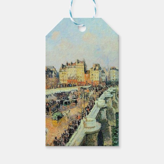 Pont Neuf, vanmiddag, Sunlight Camille Pissarro Cadeaulabel (Voorkant)