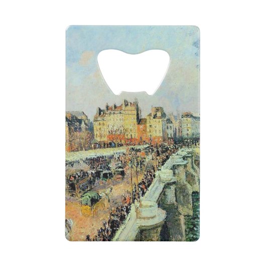 Pont Neuf, vanmiddag, Sunlight Camille Pissarro Creditkaart Flessenopener (Voorkant)