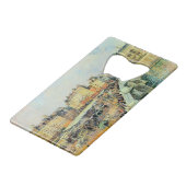 Pont Neuf, vanmiddag, Sunlight Camille Pissarro Creditkaart Flessenopener (Voorkant Gekanteld)