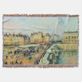 Pont Neuf, vanmiddag, Sunlight Camille Pissarro Deken