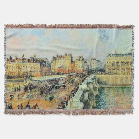 Pont Neuf, vanmiddag, Sunlight Camille Pissarro Deken (Voorkant)