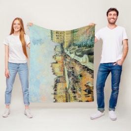 Pont Neuf, vanmiddag, Sunlight Camille Pissarro Fleece Deken