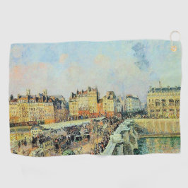 Pont Neuf, vanmiddag, Sunlight Camille Pissarro Golfhanddoek