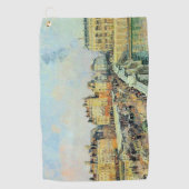 Pont Neuf, vanmiddag, Sunlight Camille Pissarro Golfhanddoek (Voorkant)