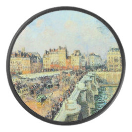 Pont Neuf, vanmiddag, Sunlight Camille Pissarro Hockey Puck