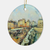 Pont Neuf, vanmiddag, Sunlight Camille Pissarro Keramisch Ornament (Links)