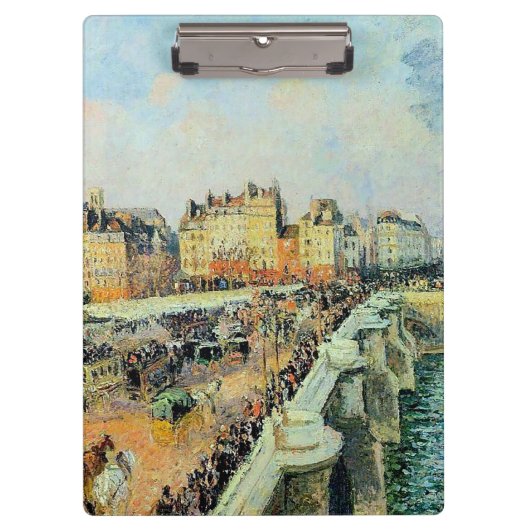 Pont Neuf, vanmiddag, Sunlight Camille Pissarro Klembord (Voorkant)