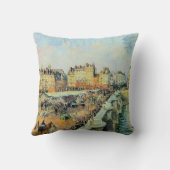 Pont Neuf, vanmiddag, Sunlight Camille Pissarro Kussen (Achterkant)