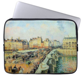 Pont Neuf, vanmiddag, Sunlight Camille Pissarro Laptop Sleeve