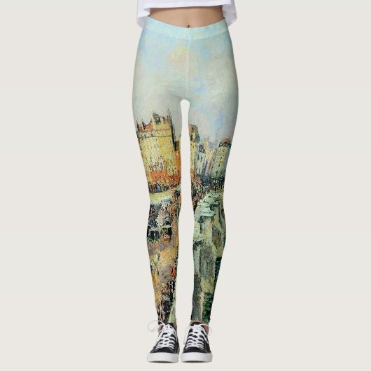 Pont Neuf, vanmiddag, Sunlight Camille Pissarro Leggings (Voorkant)