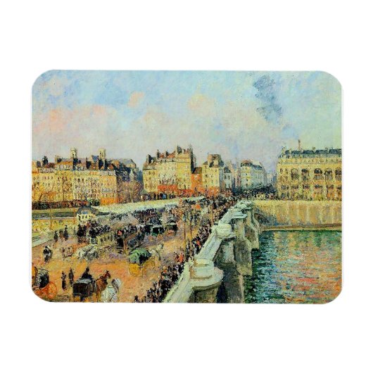 Pont Neuf, vanmiddag, Sunlight Camille Pissarro Magneet (Horizontaal)