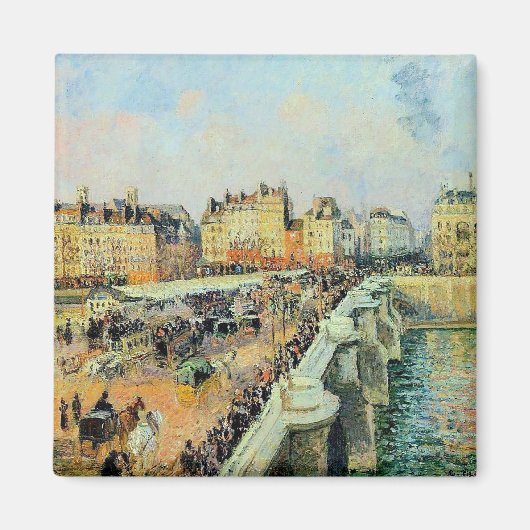 Pont Neuf, vanmiddag, Sunlight Camille Pissarro Magneet (Voorkant)