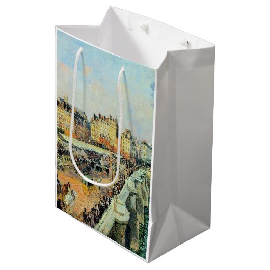 Pont Neuf, vanmiddag, Sunlight Camille Pissarro Medium Cadeauzakje (Voorkant Gekanteld)