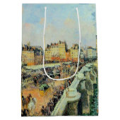 Pont Neuf, vanmiddag, Sunlight Camille Pissarro Medium Cadeauzakje (Achterkant)