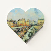 Pont Neuf, vanmiddag, Sunlight Camille Pissarro Notitieboek (Achterkant)