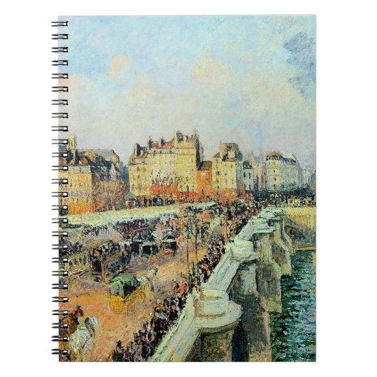 Pont Neuf, vanmiddag, Sunlight Camille Pissarro Notitieboek (Voorkant)