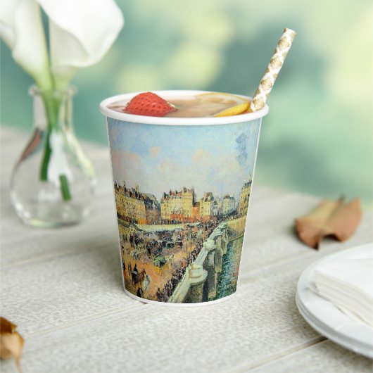 Pont Neuf, vanmiddag, Sunlight Camille Pissarro Papieren Bekers (Insitu)